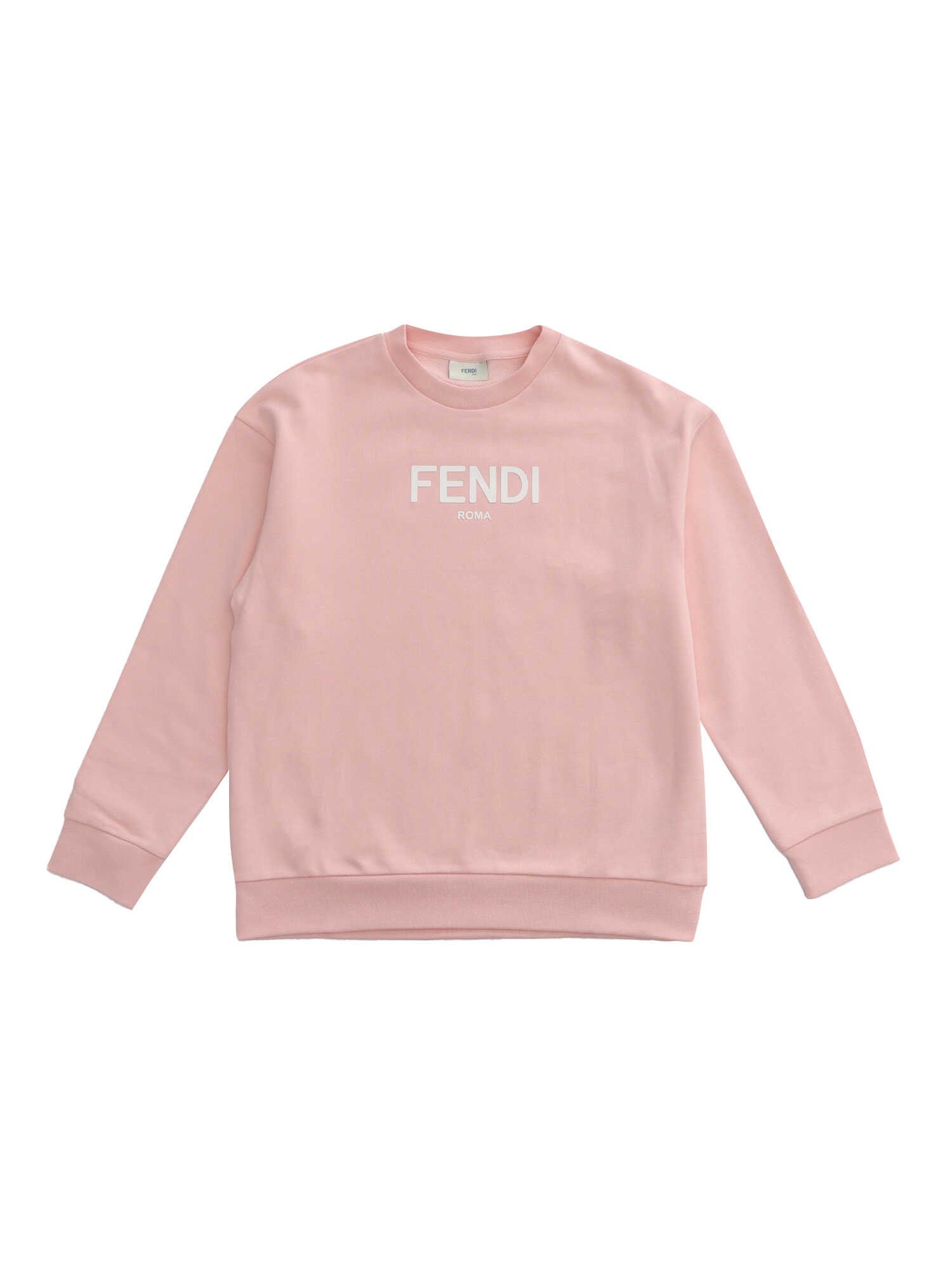 Fendi Kids Crew neck sweatshirt Pink