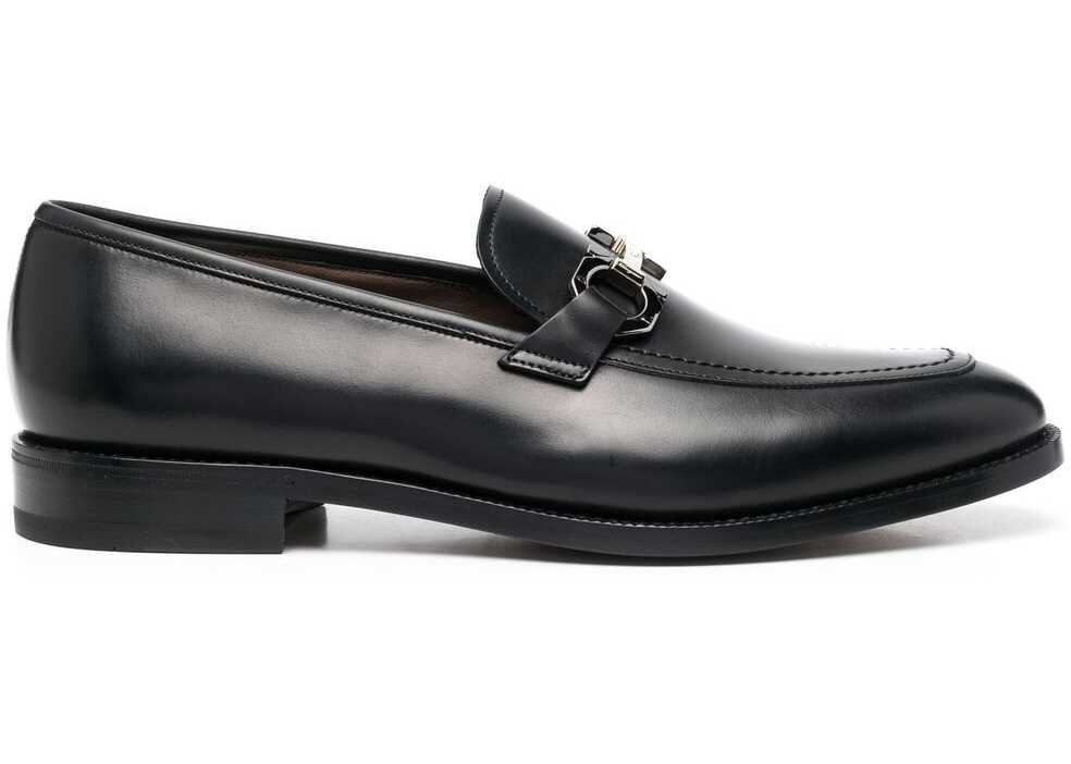 Salvatore Ferragamo Leather Loafers* BLACK