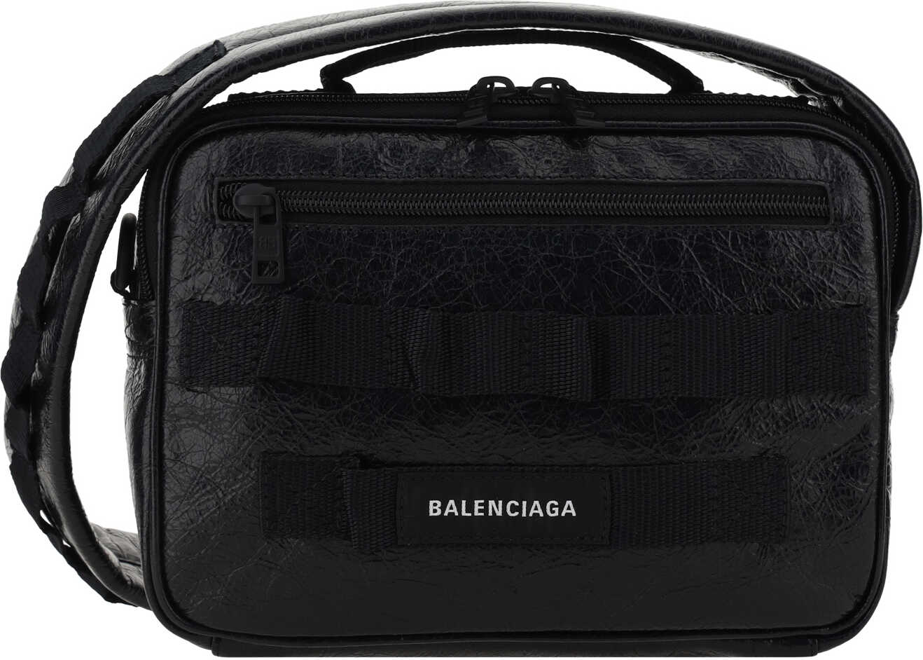 Balenciaga Camera Army Shoulder Bag BLACK