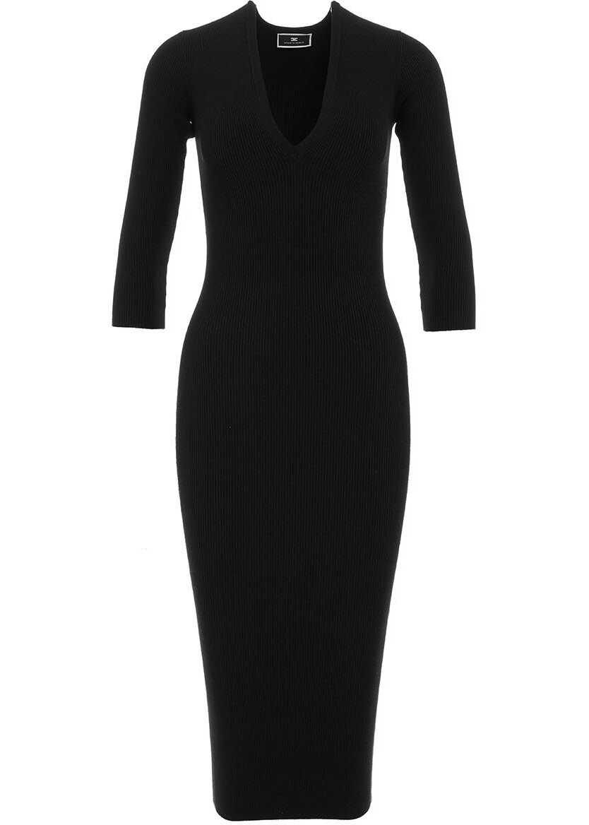 Elisabetta Franchi Longuette dress Black