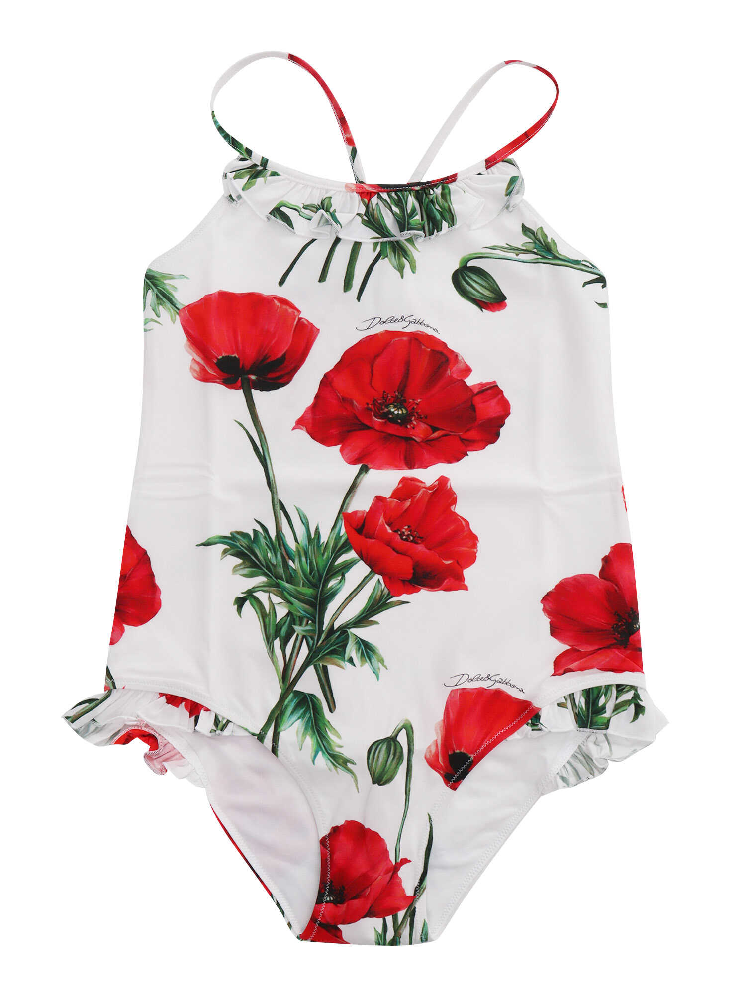 Poze Dolce & Gabbana Floral swimsuit White