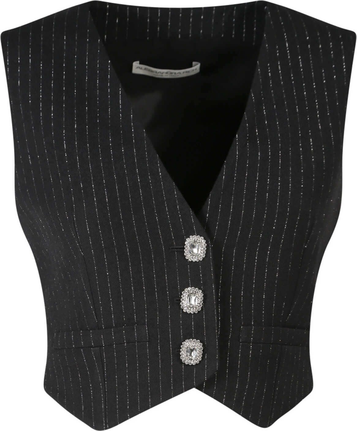 Alessandra Rich Vest Black