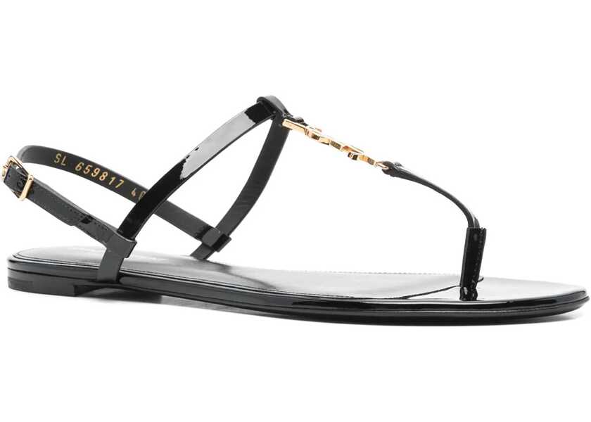 Sandale Saint Laurent Cassandra Sandals BLACK Femei (BM 9547445) 2