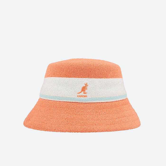 Kangol Bermuda Stripe Bucket K3326ST PEACH PINK OTHER