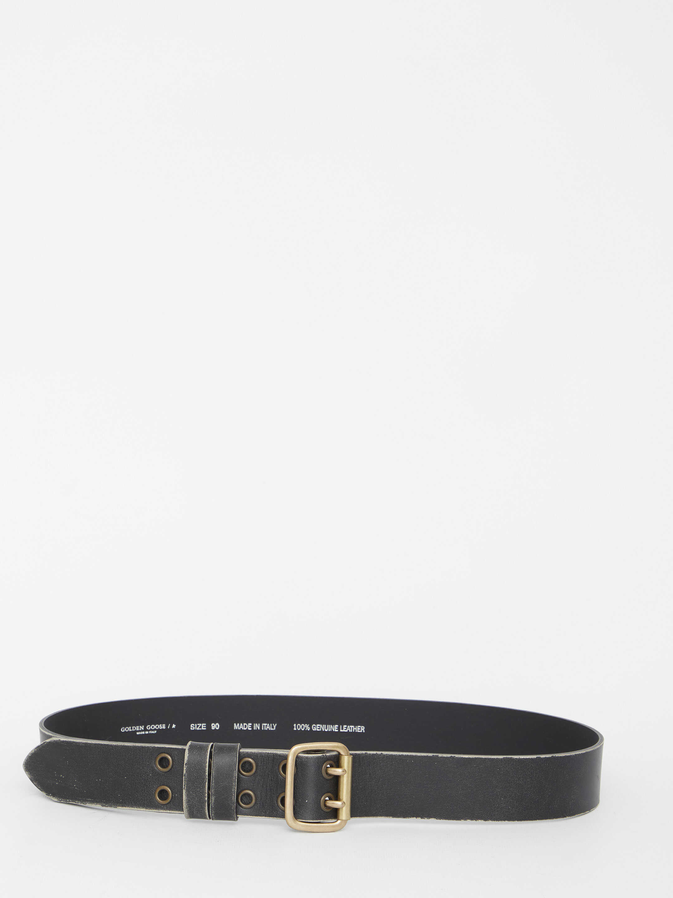 Golden Goose Double Prong Belt BLACK