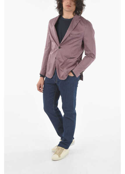 Sacouri CORNELIANI Cc Collection Side Vents Patch Pocket 2-Button Blazer Violet Barbati (BM 9548771) 4