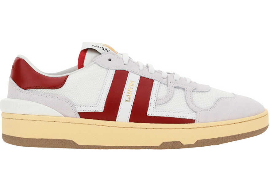 Lanvin Clay Sneakers WHITE/BURGUNDY