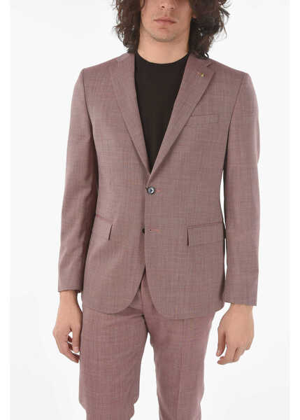Costume CORNELIANI Cc Collection Mini Check Refined Notch Lapel 2-Button Suit W Red Barbati (BM 9548975) 2