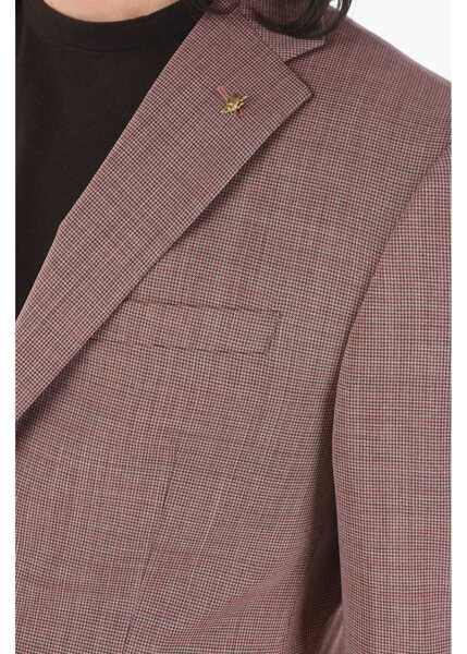 Costume CORNELIANI Cc Collection Mini Check Refined Notch Lapel 2-Button Suit W Red Barbati (BM 9548975) 3