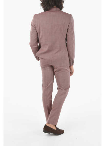 Costume CORNELIANI Cc Collection Mini Check Refined Notch Lapel 2-Button Suit W Red Barbati (BM 9548975) 4