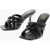 ASH 9Cm Leather Square Toe Mina Bis Sandals Black
