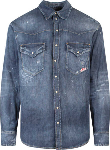 Camasi Barbati DSQUARED2 D2 Leaf West Shirt