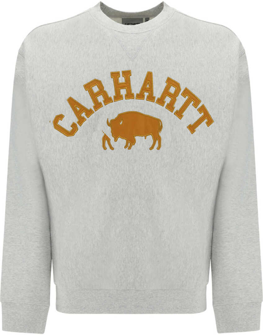 CARHARTT WIP Sweatshirt ASH HEATER/BROWN