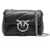 Pinko Love Mini Puff Shoulder Bag NERO-OLD SILVER