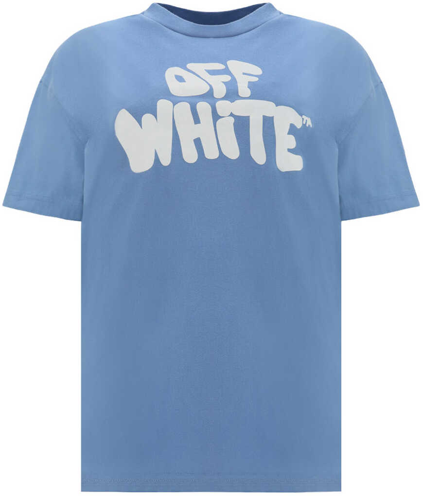 Off-White 70S Type Logo T-Shirt LIGHT BLUE