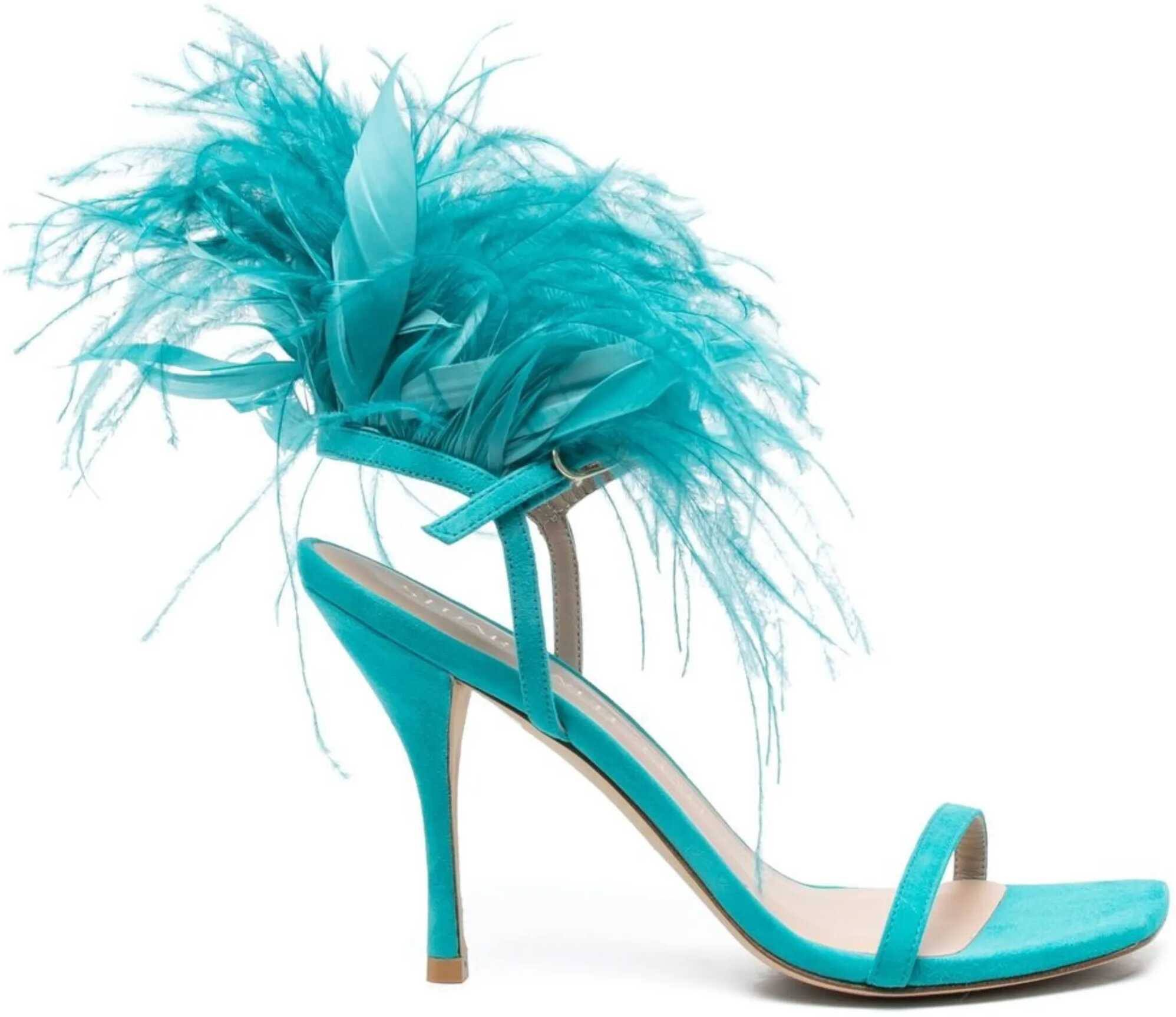 Stuart Weitzman Sandal Plume 100 BABY BLUE