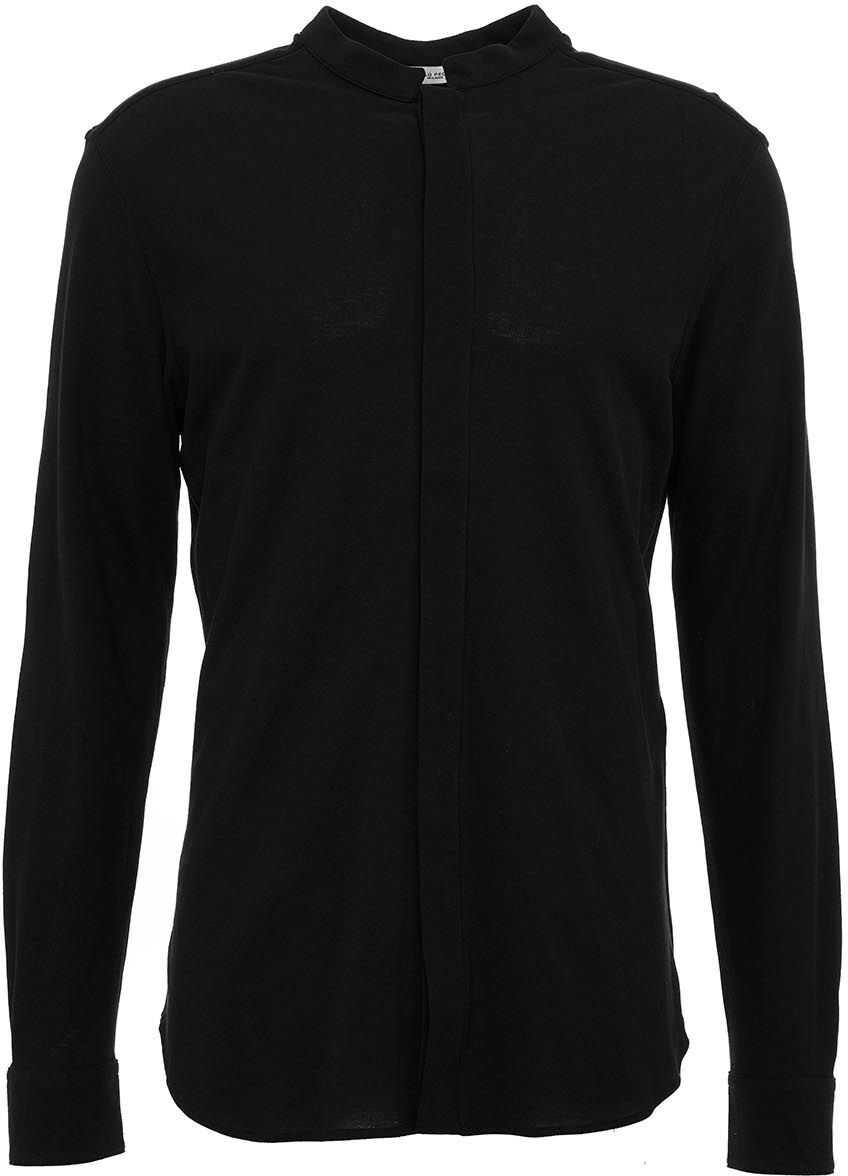 Paolo Pecora Mandarin shirt Black