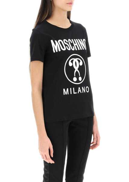 Tricouri Dama Moschino Double Question Mark Print T-Shirt