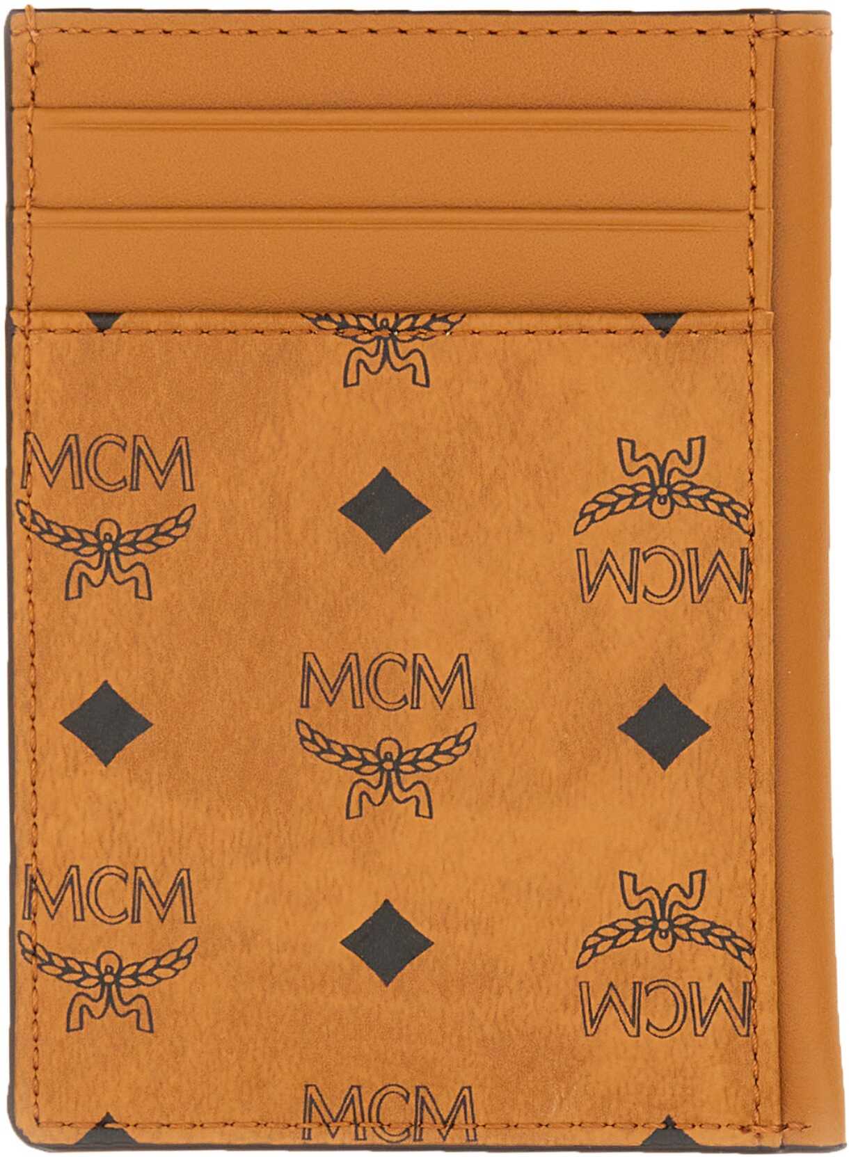 MCM Wallet With Logo BROWN
