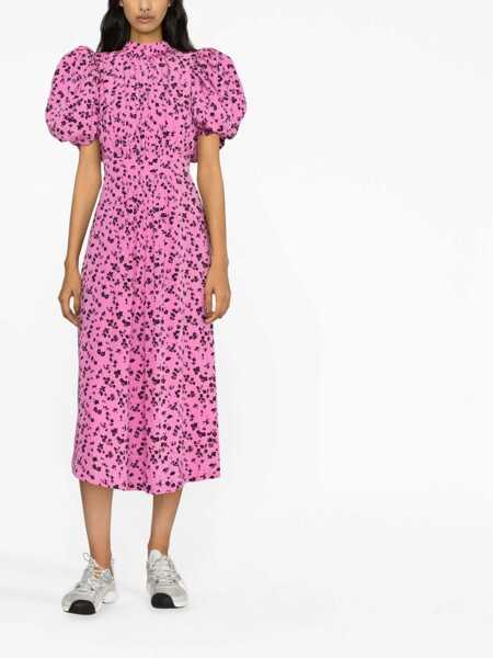 Rochii casual ROTATE Birger Christensen Puffy Fine Jacquard Dress PINK Femei (BM 9560747) 2