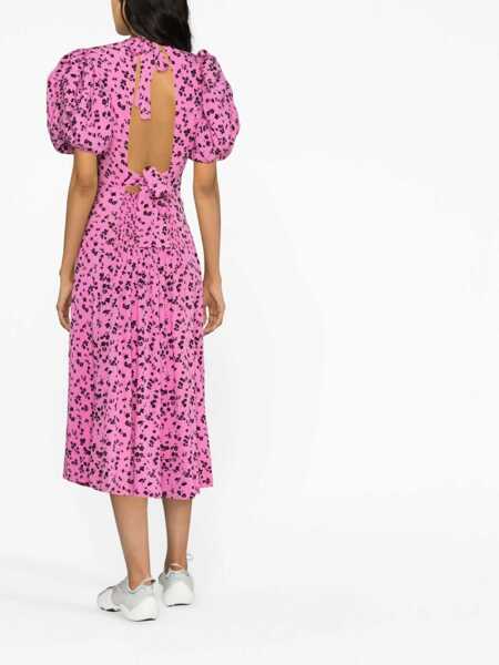 Rochii casual ROTATE Birger Christensen Puffy Fine Jacquard Dress PINK Femei (BM 9560747) 3