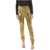 Philipp Plein Couture Zipped Ankle Elegant Sequined Pants Gold