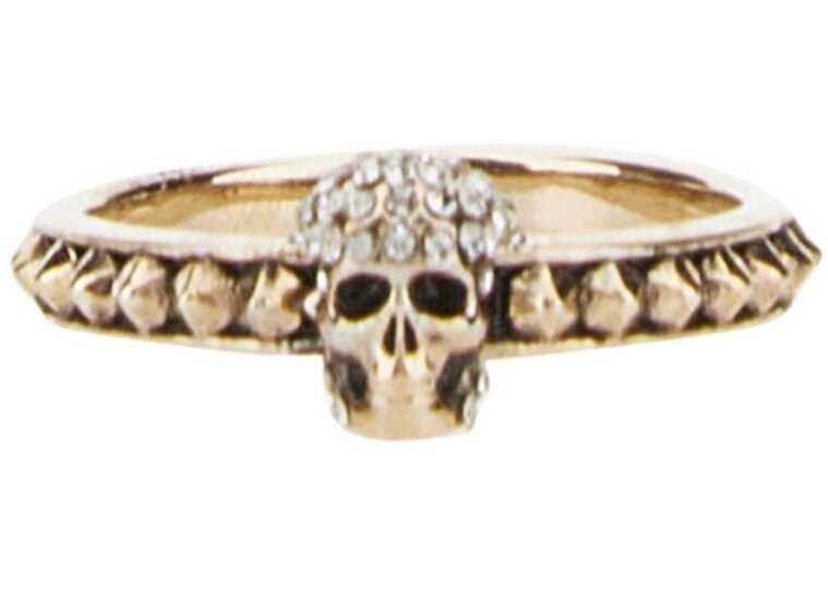 Alexander McQueen Skull Ring GOLD