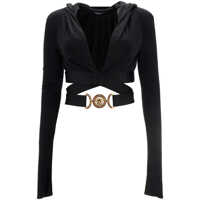 Bluze elegante Cropped Hoodie Femei