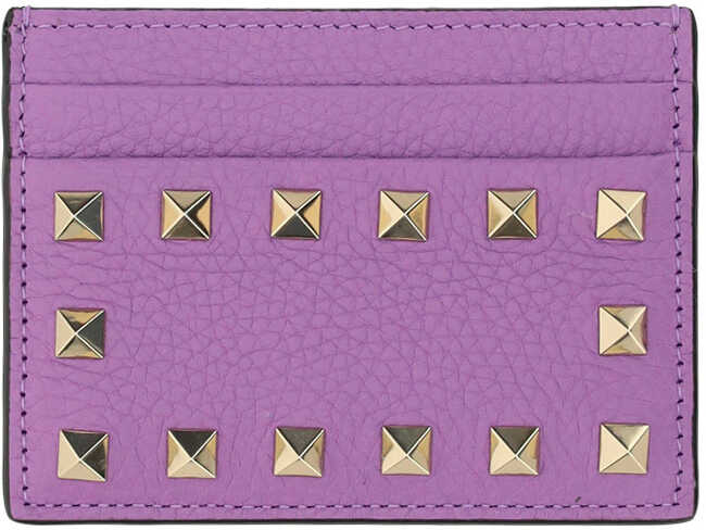 Valentino Garavani Valentino Garavani Rockstud Card Holder GLICINE