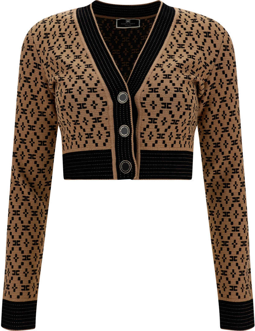 Elisabetta Franchi Cardigan TORTORA/NERO