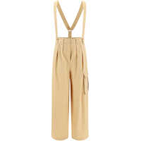 Pantaloni casual Pants with Suspenders Femei