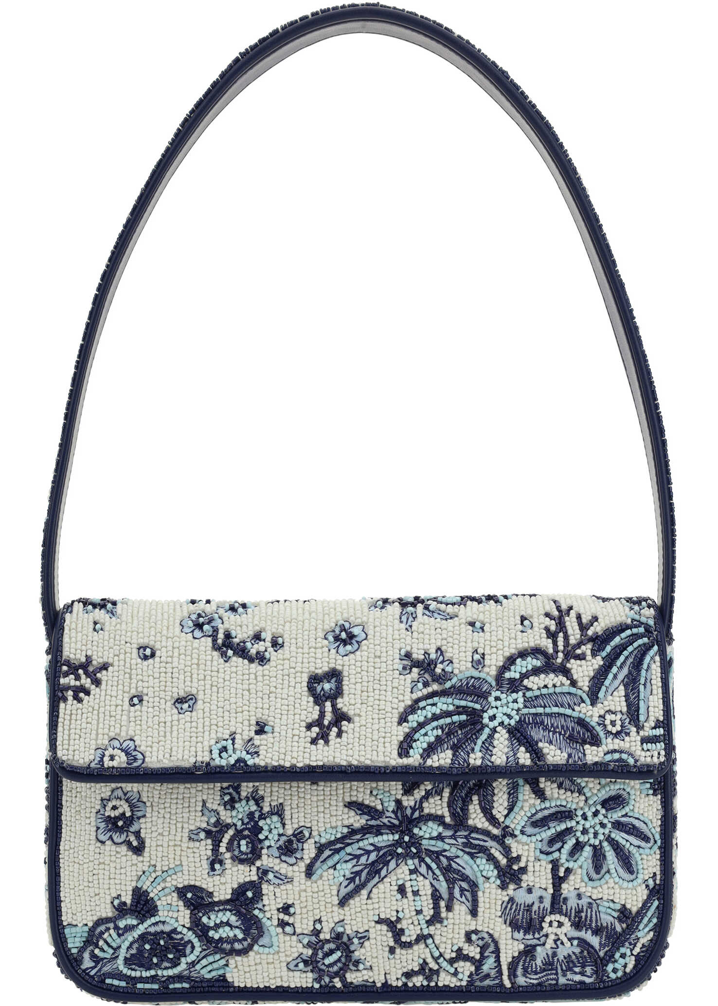 STAUD Tommy Beaded Shoulder Bag TOILE DE PUP