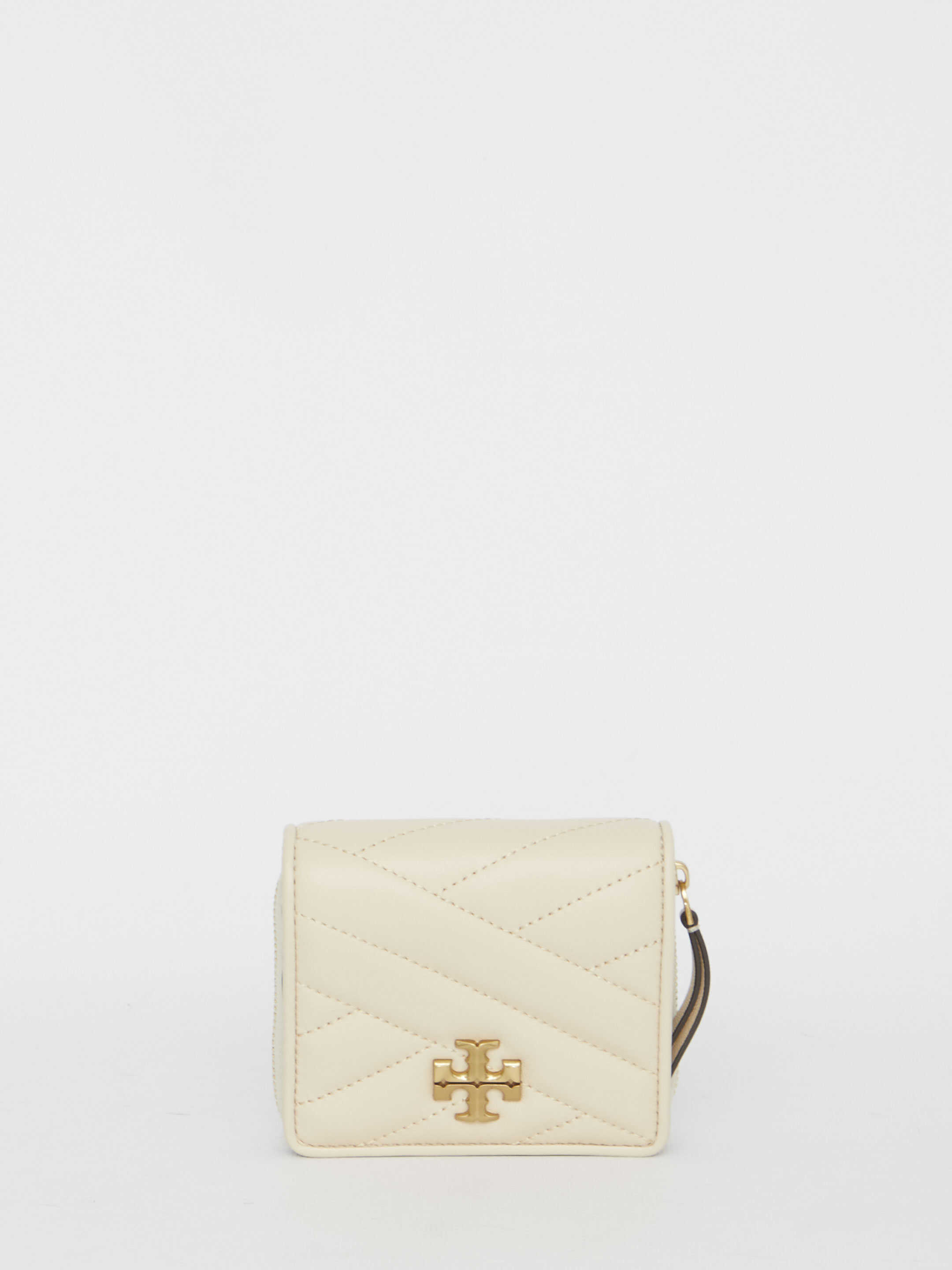 Tory Burch Kira Chevron Bi-Fold Wallet CREAM