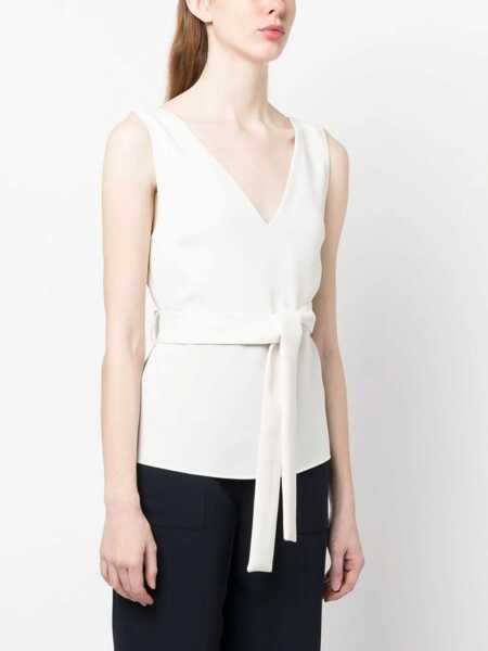 Bluze P.A.R.O.S.H. V-neck blouse White Femei (BM 9563975) 3