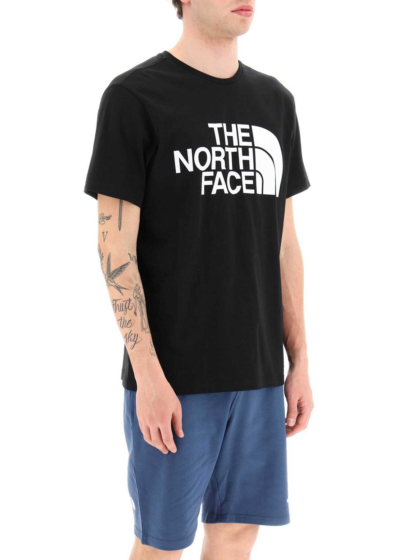 The North Face \'Standard\' T-Shirt With Maxi Logo Print TNF BLACK