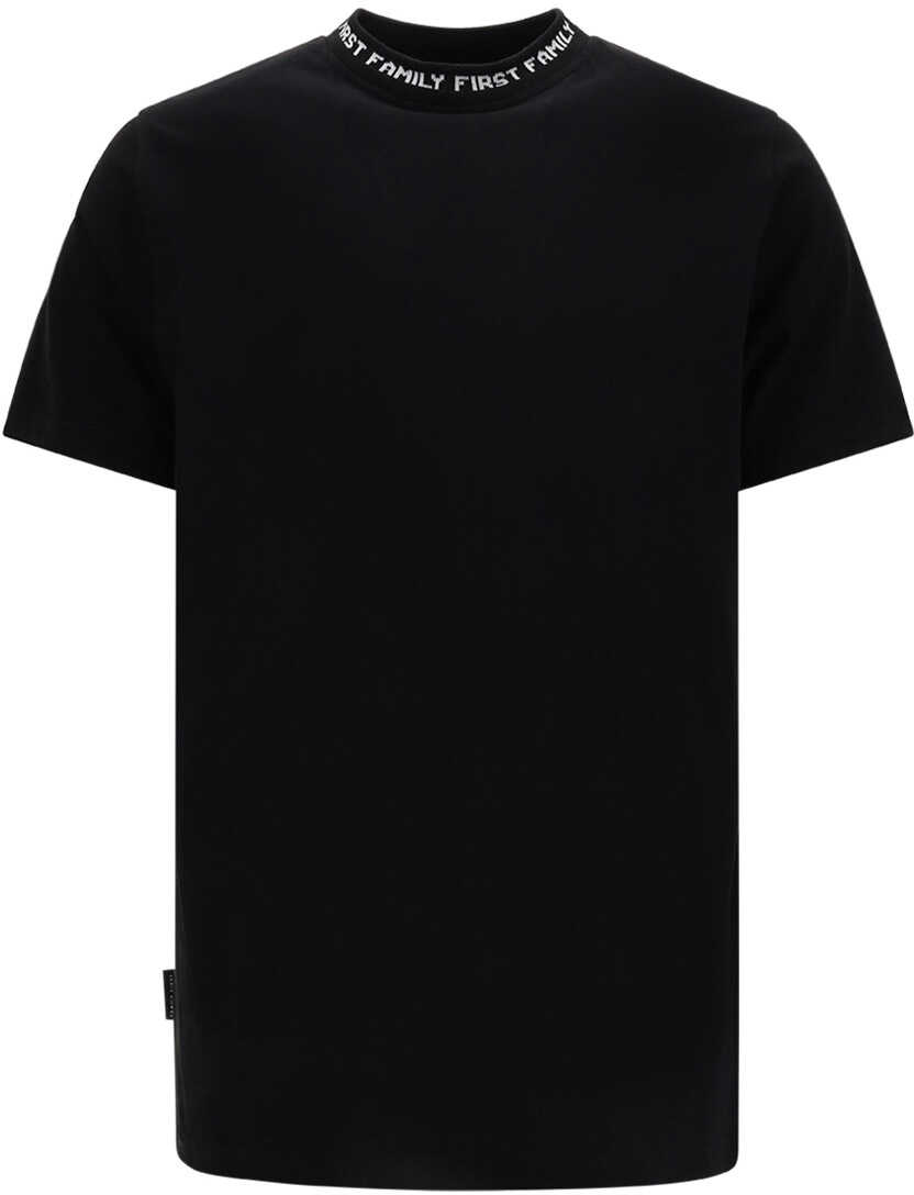 Family First Collar T-Shirt BLACK