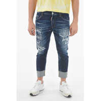Blugi drepti 17Cm Vintage Effect Stretch Denim Sailor Jeans Barbati