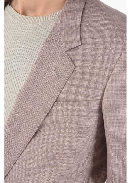 Sacouri CORNELIANI No Vent Notch Lapel Vogue Double-Breasted Blazer Violet Barbati (BM 9566885) 3
