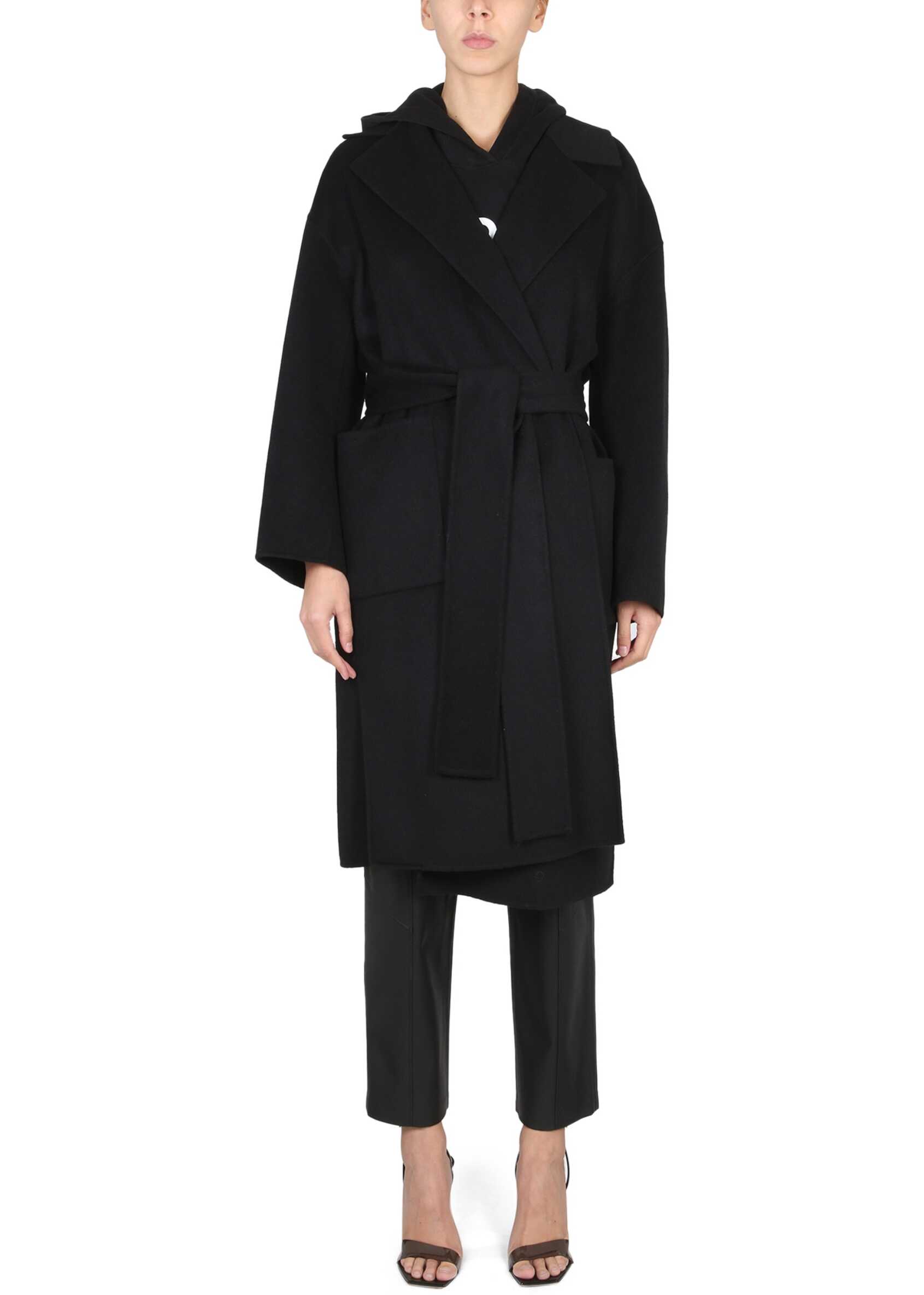 Hugo Boss Wool Blend Coat BLACK