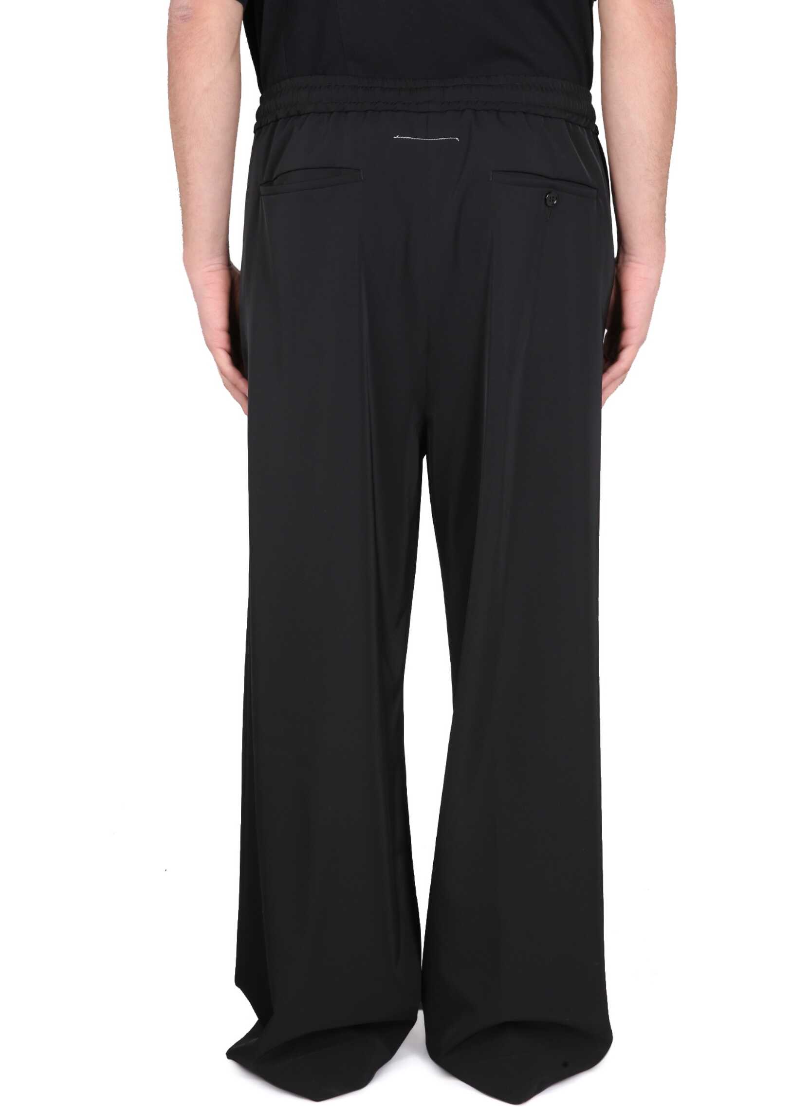 MM6 Maison Margiela Wide Leg Pants BLACK