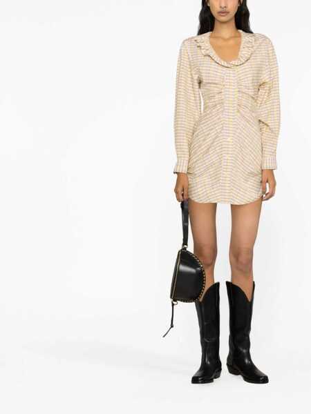 Rochii casual Isabel Marant Coral Dress YELLOW Femei (BM 9570230) 2