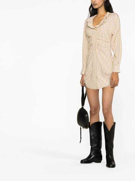 Rochii casual Isabel Marant Coral Dress YELLOW Femei (BM 9570230) 4