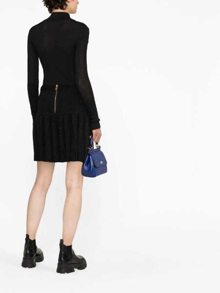 Fuste casual Balmain Skirt With Buttons BLACK Femei (BM 9570272) 4