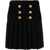 Balmain Skirt With Buttons BLACK