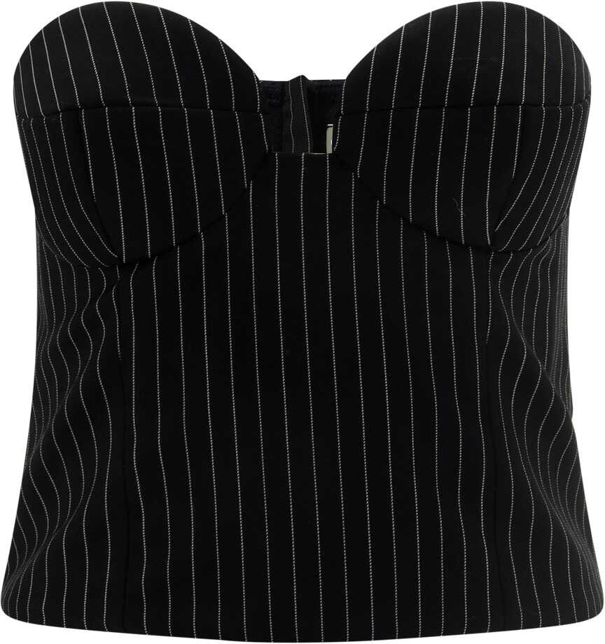 Magda Butrym Top BLACK STRIPES