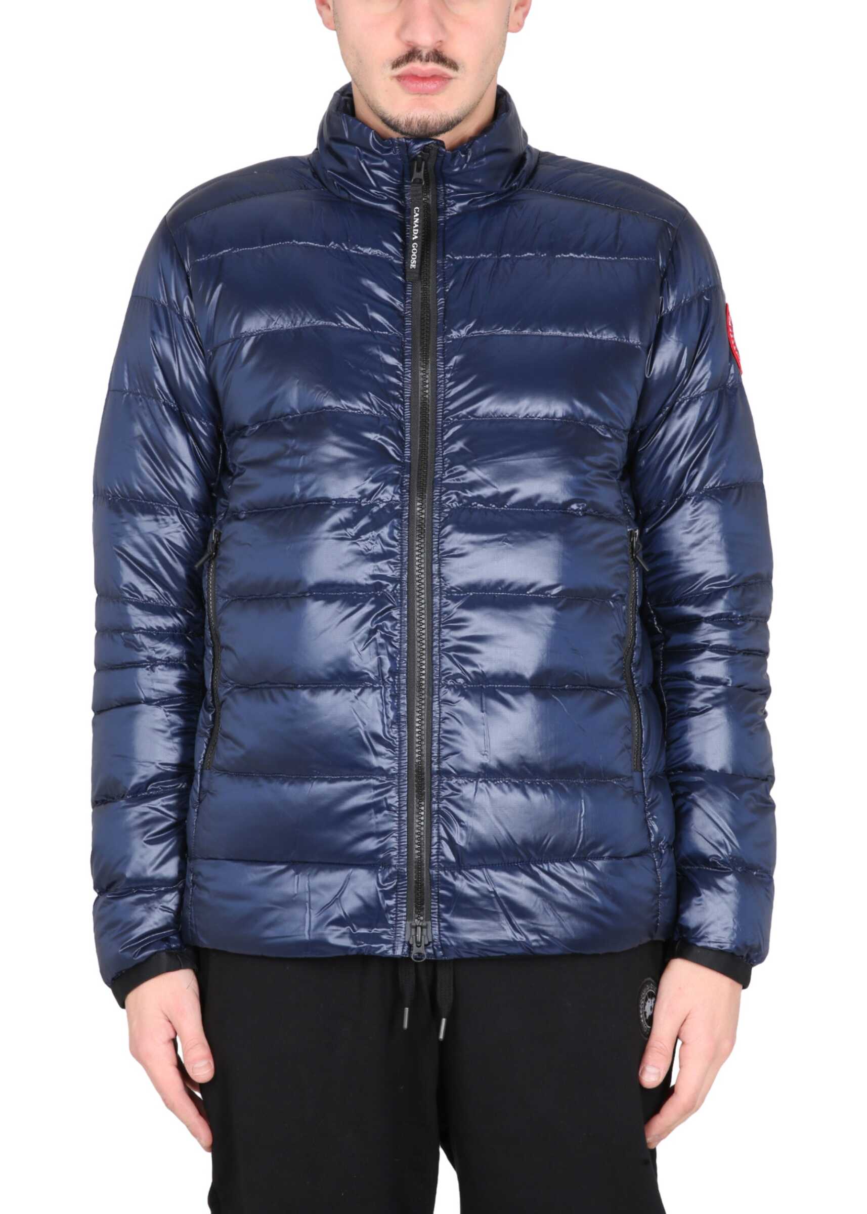 CANADA GOOSE Down Jacket "Crofton" BLUE