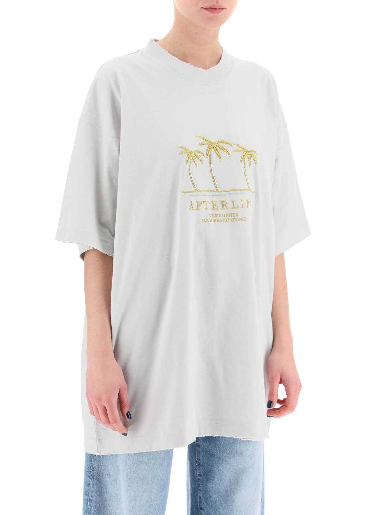 Vetements \'Afterlife\' Oversized T-Shirt DIRTY WHITE