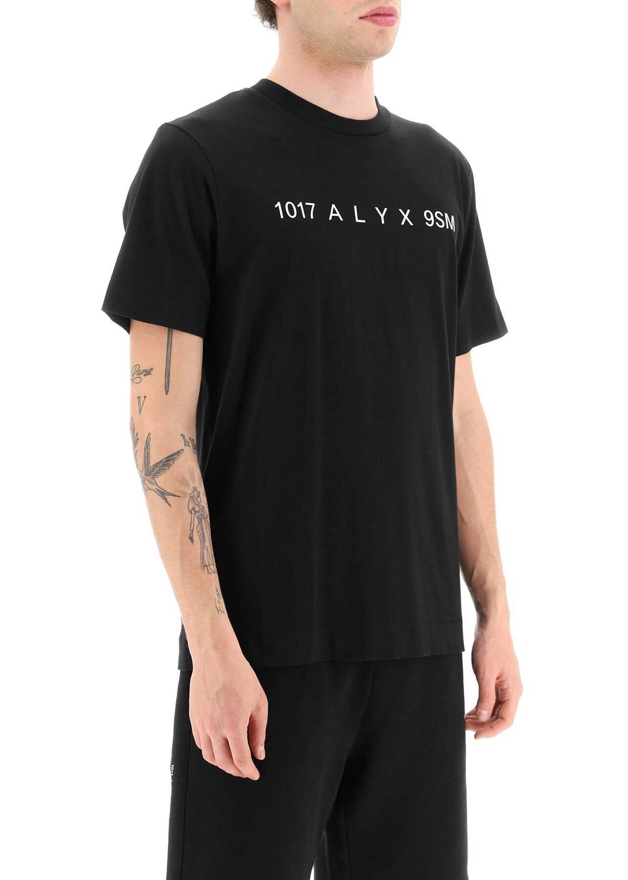 1017 ALYX 9SM T-Shirt With Logo BLACK WHITE