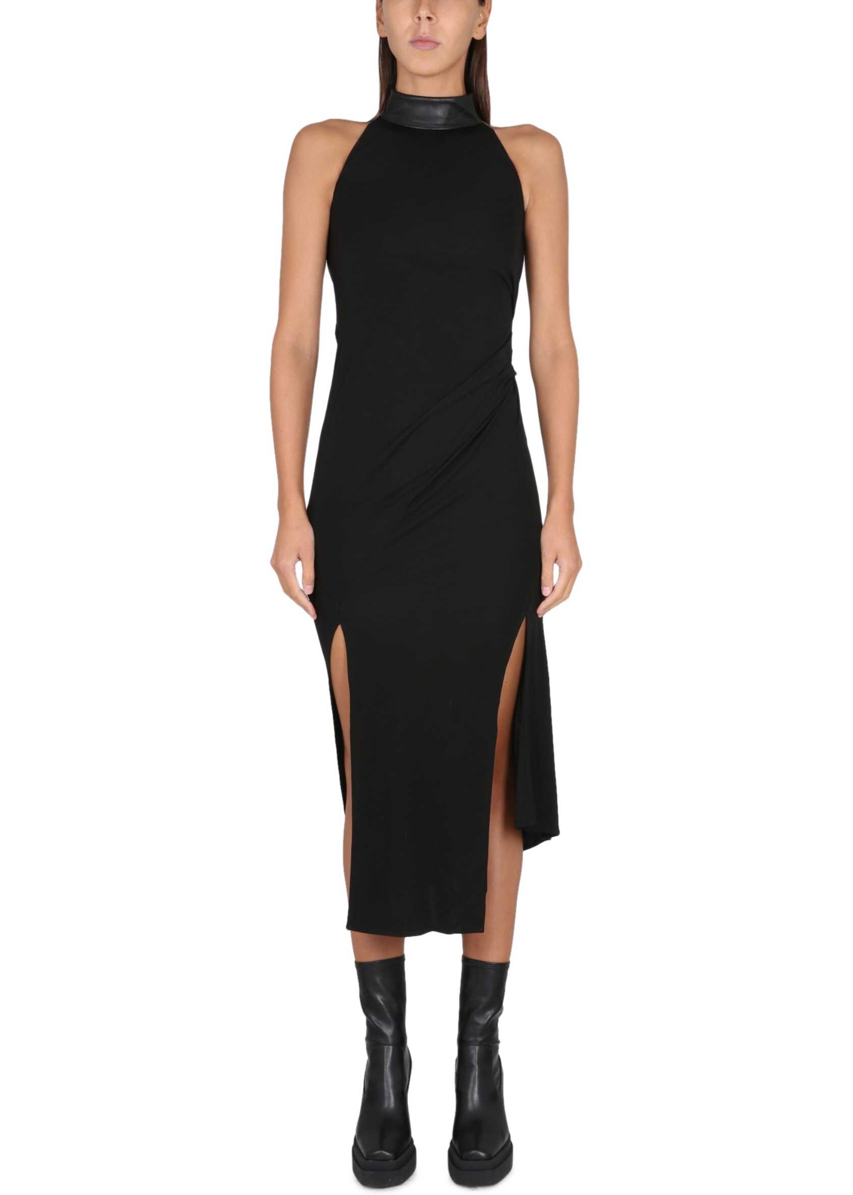 HELMUT LANG Viscose Dress BLACK