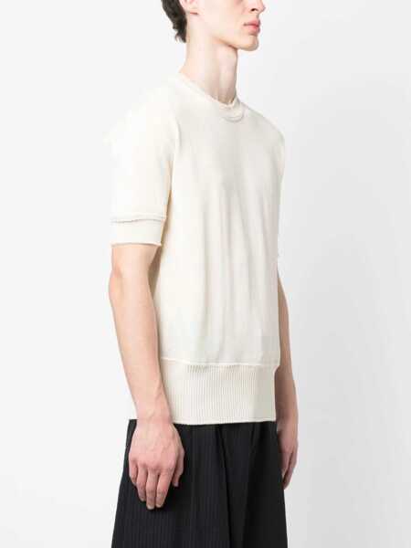 Pulovere Maison Margiela Wool Blend Sweater WHITE Barbati (BM 9574007) 3